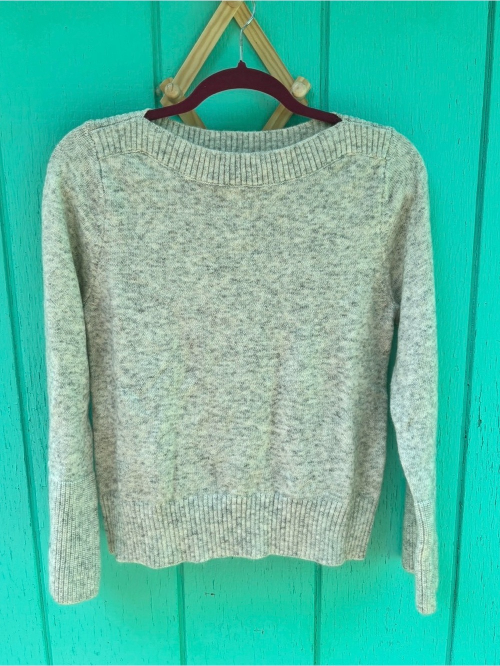 NWT Loft Knit boatneck Women's Sweater in Gray Size Small